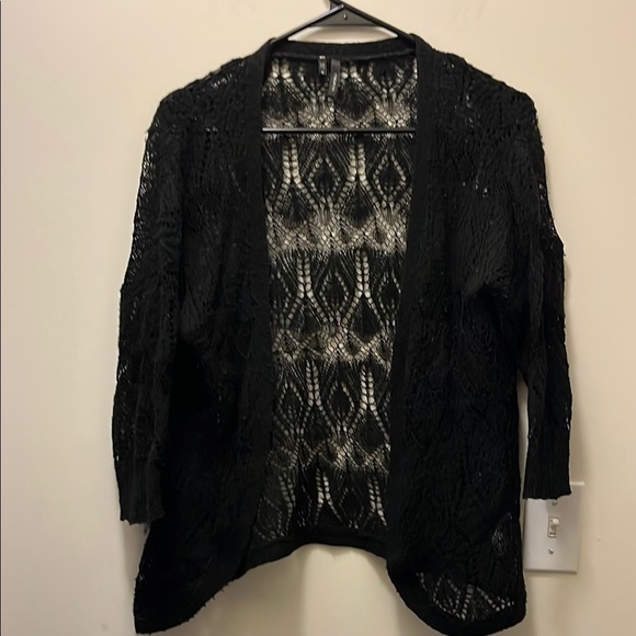 Maurices Sweaters - Maurice’s black crochet cardigan Size Medium